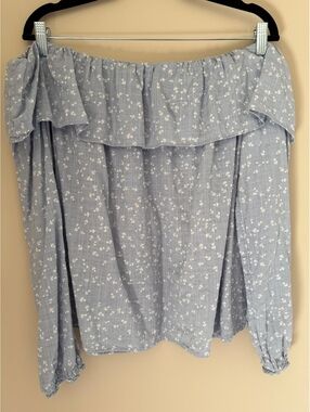 XL a.n.a. Off the shoulder blouse, cotton